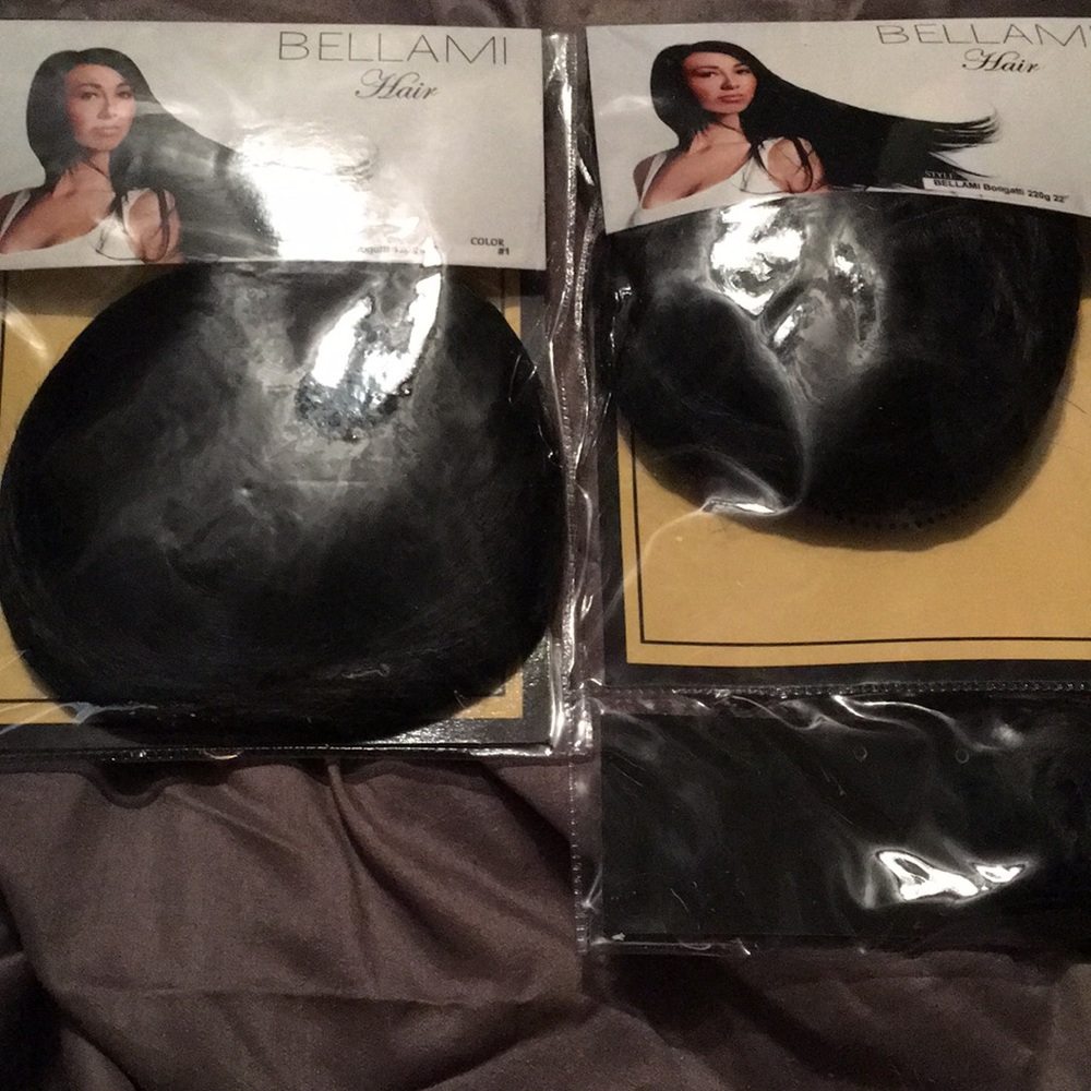 Bellami boogatti hair extensions  1 jet black